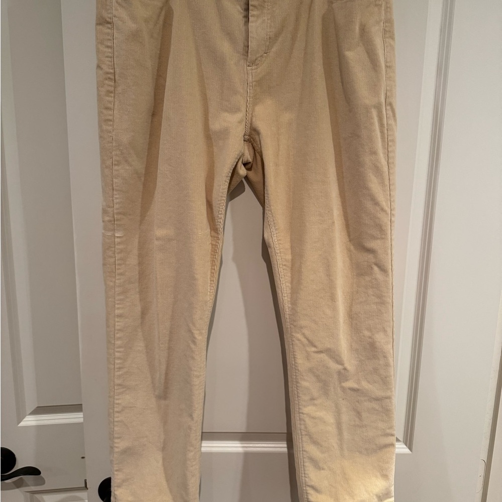 J. McLaughlin Beige Corduroy Pants for Men